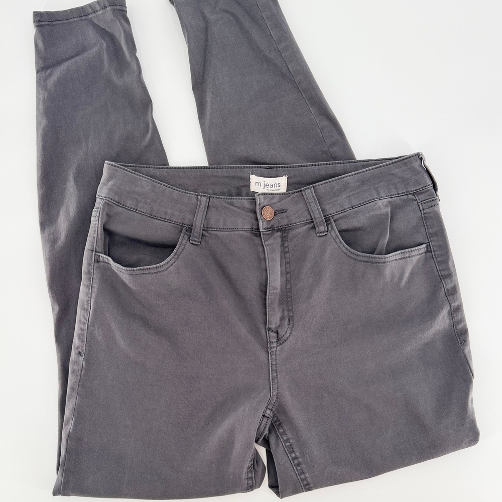 MAURICES M JEANS Grey High Rise Jegging Skinny Denim Pants Medium Regular